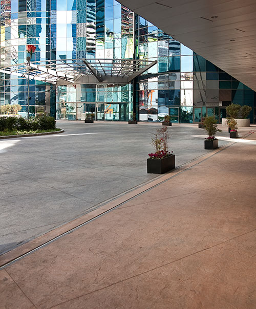 MGM Resorts International, CityCenter Las Vegas, decorative concrete