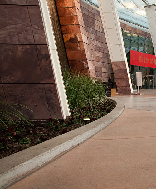 MGM Resorts International, CityCenter Las Vegas, decorative concrete