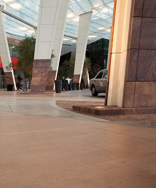 MGM Resorts International, CityCenter Las Vegas, decorative concrete