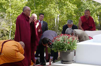 A stupa is one of the most venerable icons in Buddhism
