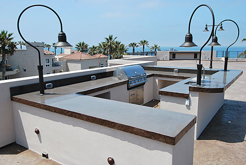 final pour countertops over oceanside