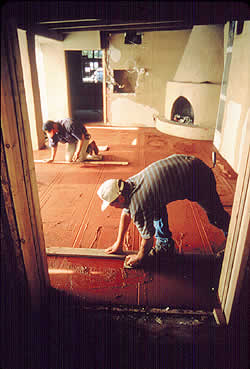 colored concrete floors