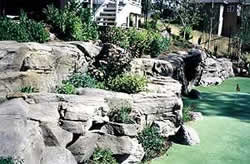 synthetic rocks from concrete