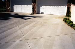 saw cuts in walkway