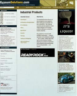The Industrial Products Division of United States Gypsum