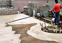 trowelling decorative concrete