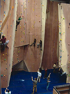 rock climbing walls