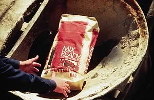 <ready mix with integral color>