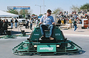 Multiquip ride-on concrete trowel