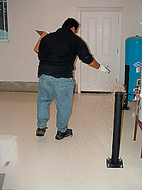 Versatile Liquid Granite Chip Flooring System