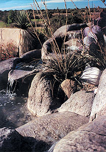 Faux Rock Waterfall