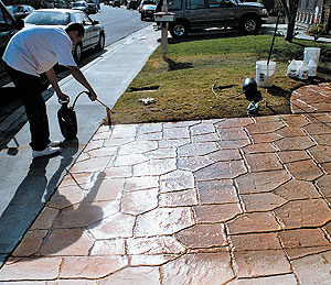 spraying sealer