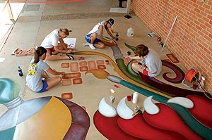 Students Apply Color