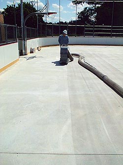 Concrete Surface Prep Using Shotblaster