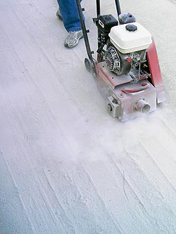 Concrete Surface Prep, shotblasting