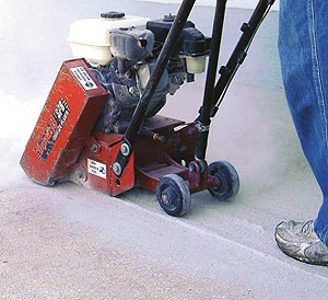 Concrete Surface Prep Using Shotblaster