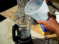 2. Add water.