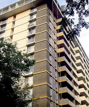 Vertical Stenciling of Concrete