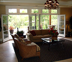 concrete floors in the living room