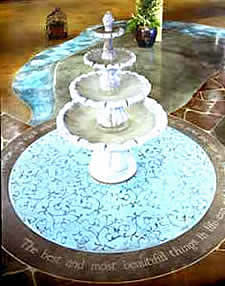 Acanthus Concrete Stain Designs