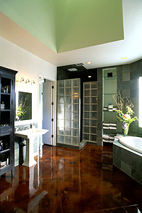 Acanthus Concrete Stain Designs