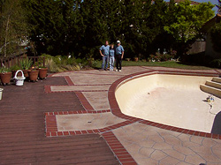 Stenciling Pool Decks