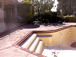 Stenciling Pool Decks