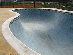 Skate Park of Decorative Acid-Stained Concrete