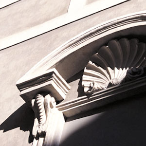 ConTrol Fiber Reinforcement in this cornice decoration
