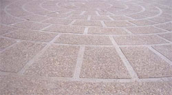 Exposed Aggregate Faux Paver Effect