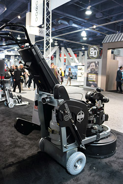 HTC propane floor grinder - HTC (www.htc-floorsystems.com) launched its first propane grinder at the show, the 800 RXP. 
