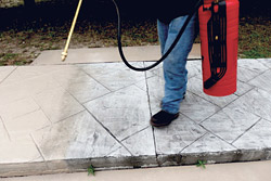 ncrete Systems (www.increte.com), the decorative concrete division of Euclid Chemical, is Renovate, a two-component microtopping that can restore old, tired-looking stamped concrete, mask repairs or change the color of any slab concrete surface.