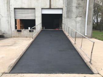 A look at the concrete ramp after the transformation has taken place.