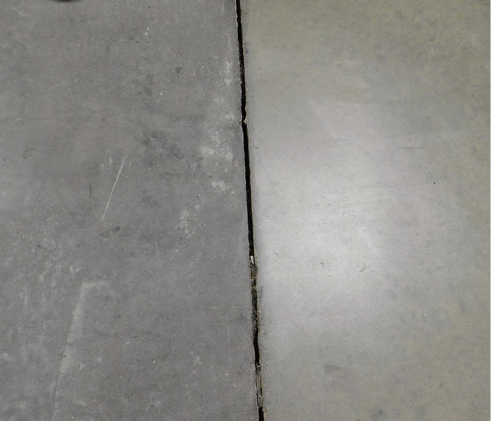 When placed next to each other, concrete containing different cements has lighter and darker tones can be a challenge for Polishing Contractors.