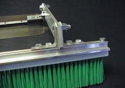 But while brooming is as simple as sweeping, finishing brushes and brooms are not ordinary cleaning brooms. They have unique properties that make them specifically suited for putting a textured finish on a concrete slab.