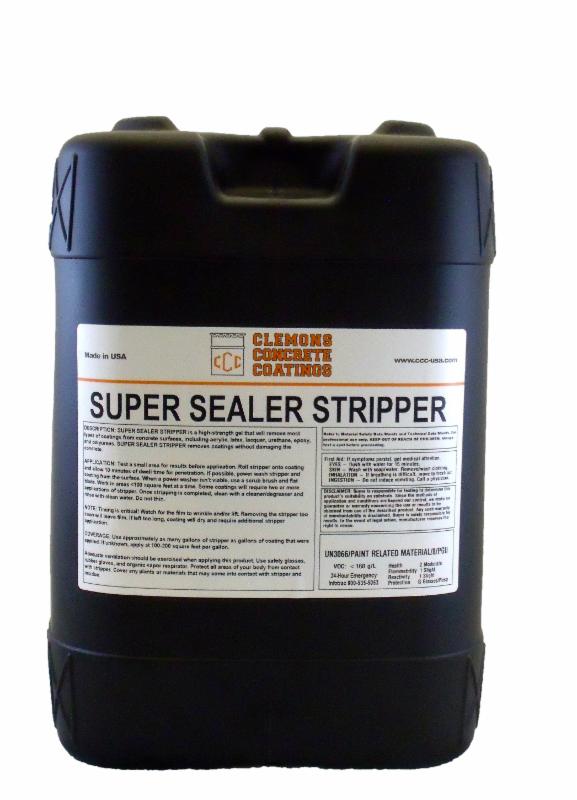 Clemons Concrete Coatings Super Sealer Stripper