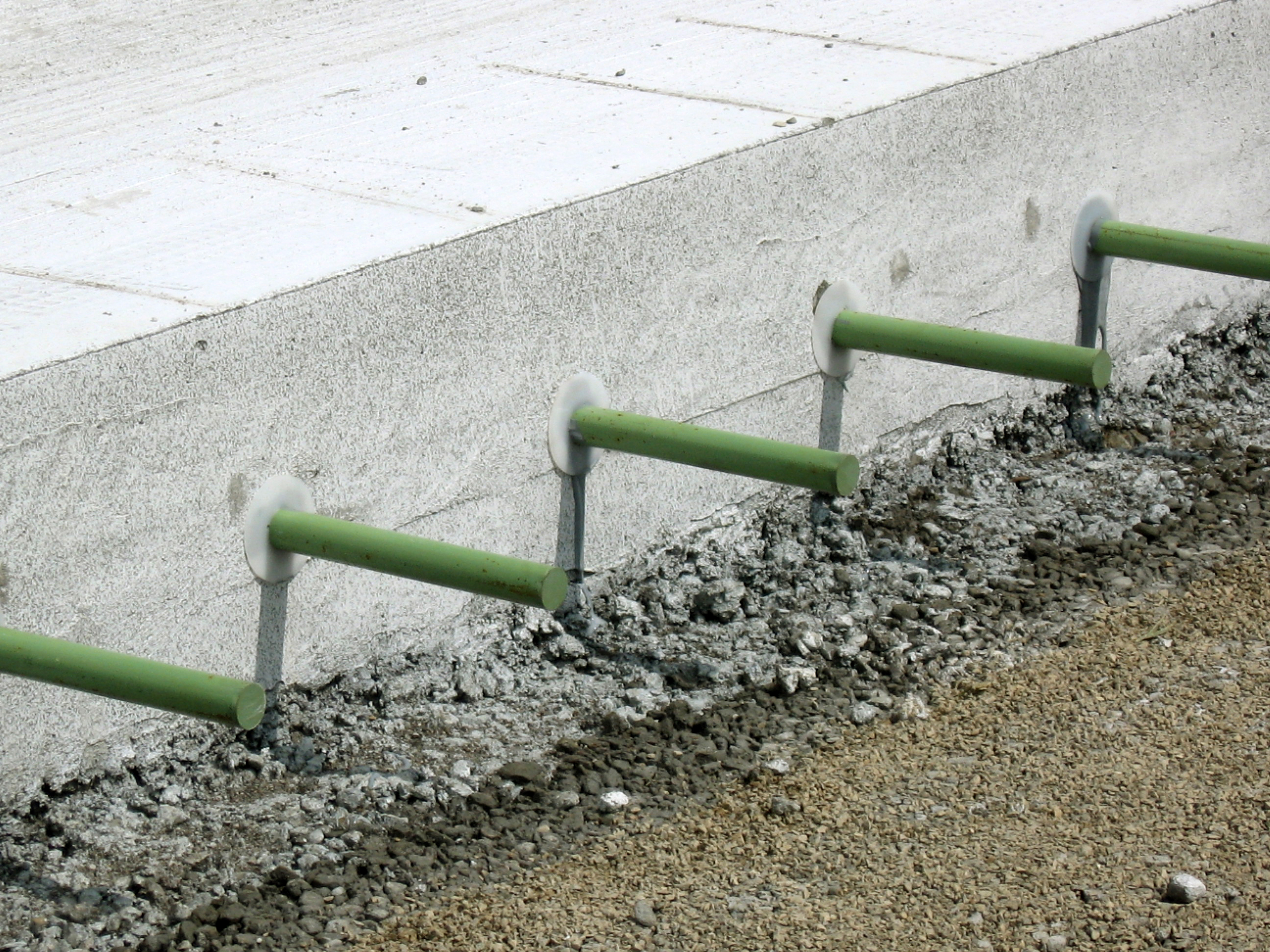 securing anchors into concrete