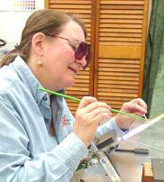 Susan Brimo Cox, a recognized glass artist loved Touchtone Center.