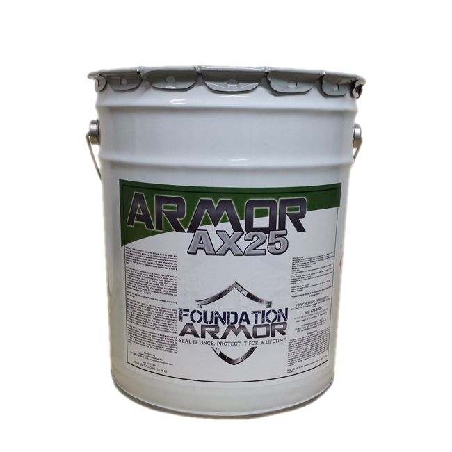 New Foundation Armor AX25 concrete coating