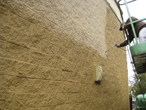 Tuff-Coat wall coating creates a breathable surface.