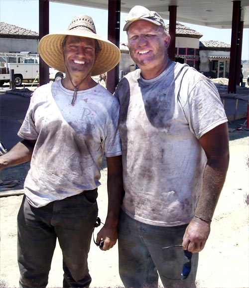 Discovery Channel's Dirty Jobs and Richard Smith - When Discovery Channel's Dirty Jobs show called Richard Smith Custom Concrete about sending host Mike Rowe out to a decorative concrete job site for a day, Rick Smith rubbed his hands with glee, thinking to himself, "We're gonna get this guy filthy!"
