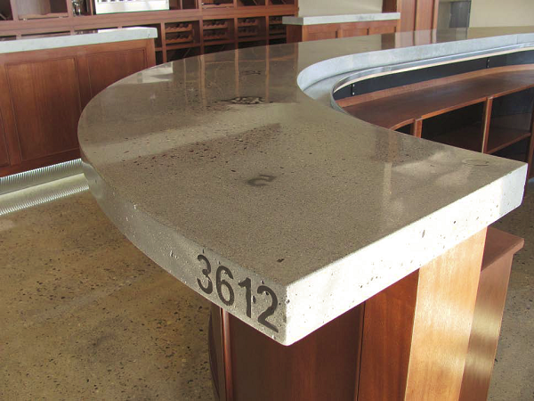 U-Shaped Concrete Bar Top at Regeneration Park | Concrete ...