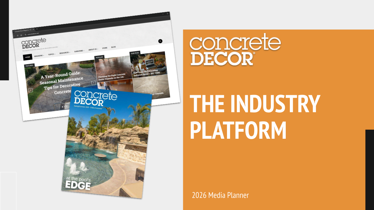 2026 Concrete Decor Media Planner