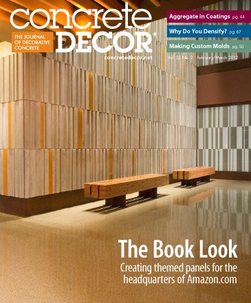 Concrete Decor magazine cover from February / March 2012