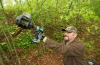 Hal Shaffer using Metabo HPT cordless to operate a drill winch on Drop Zone TV