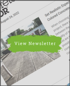 Concrete Decor Newsletter - August 24, 2022