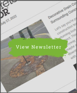 Concrete Decor Newsletter - July 27, 2022