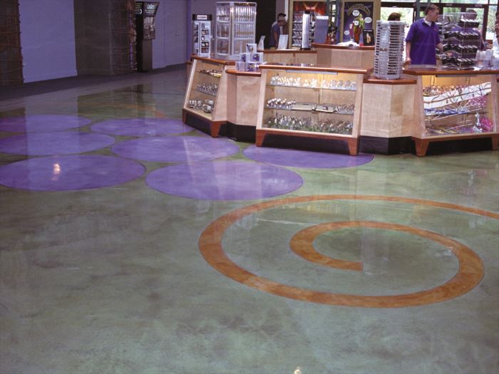 Concrete stains are perfected on the floors of Las Vegas casinos by Ron Garamendi