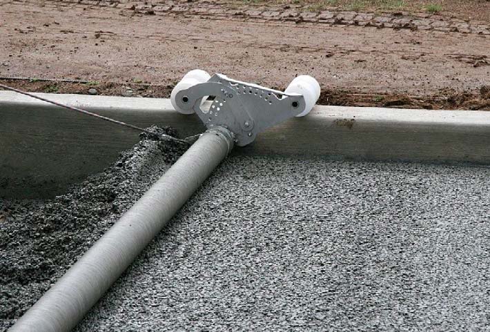 What contractors like best about the Lightning Strike Roller Screed is its ease of use and its ability to save money, especially when compared to truss screeds.