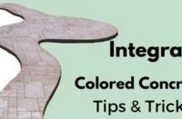integrally colored concrete tips graphic